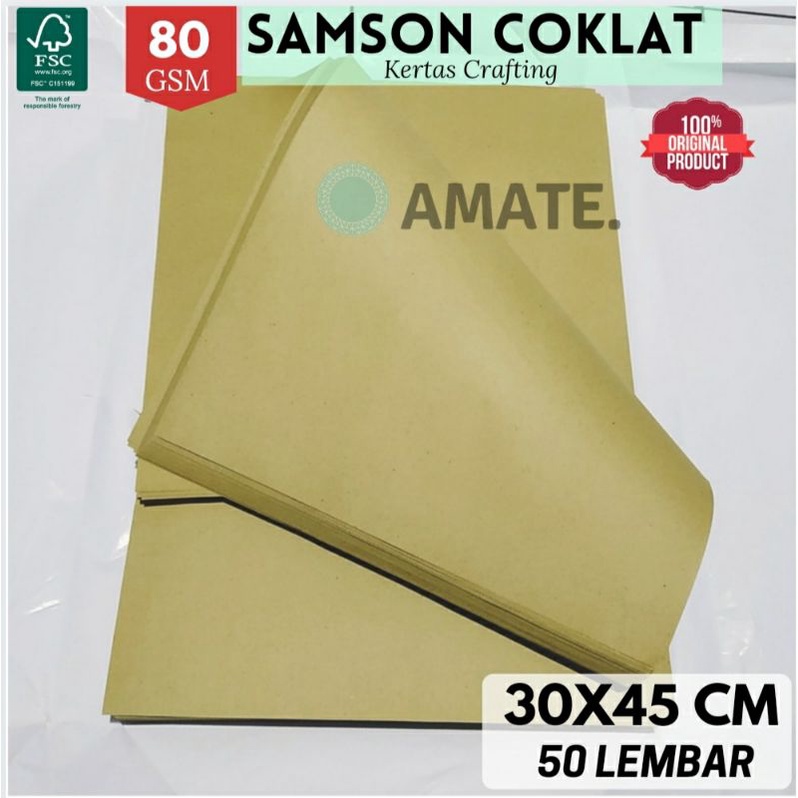 

Kertas Samson 80g A3 isi 50 Lembar (30x45cm) Kraft Sak Kuning