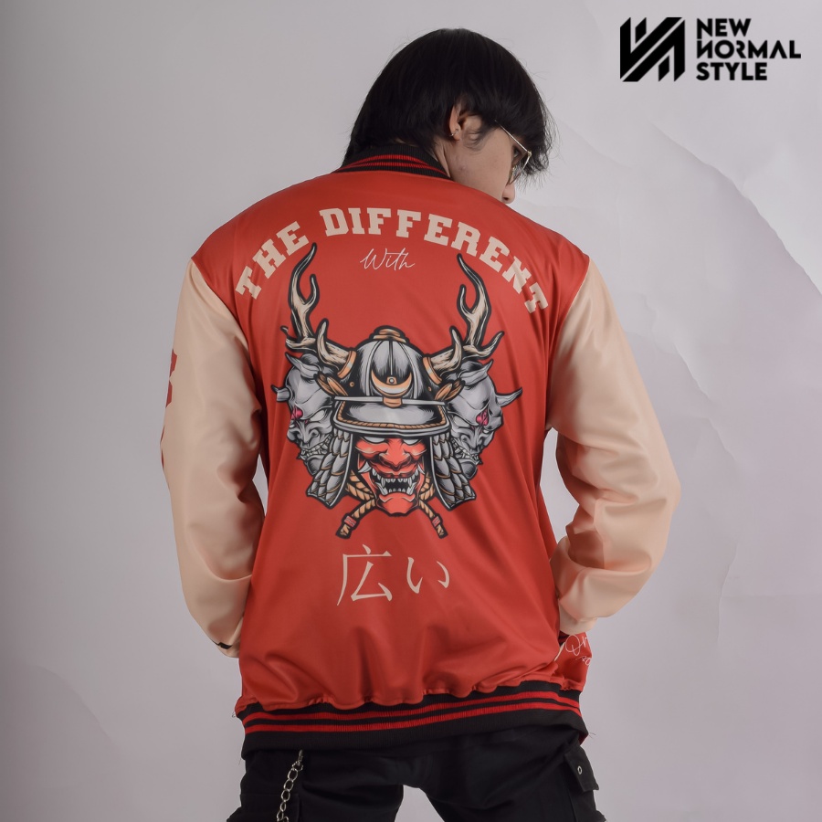 ONI SAMURAI SERIES Jaket Baseball Varsity Bomber Vintage Jacket Casual Pria Wanita Cowok Laki Distro Keren Dewasa Terbaru Original