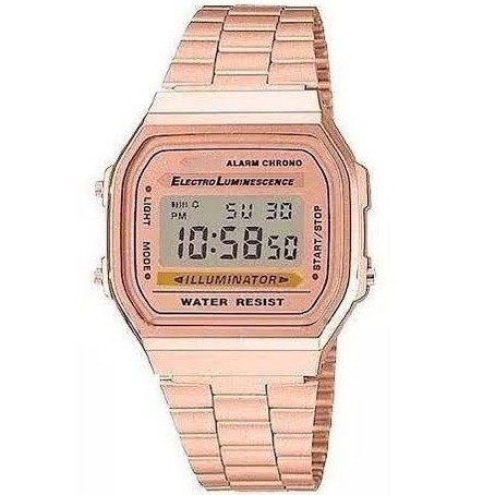 PA JAM TANGAN DIGITAL MODEL CASIO LED 168 RANTAI PRIA WANITA FASHION GROSIR MURAH CS002