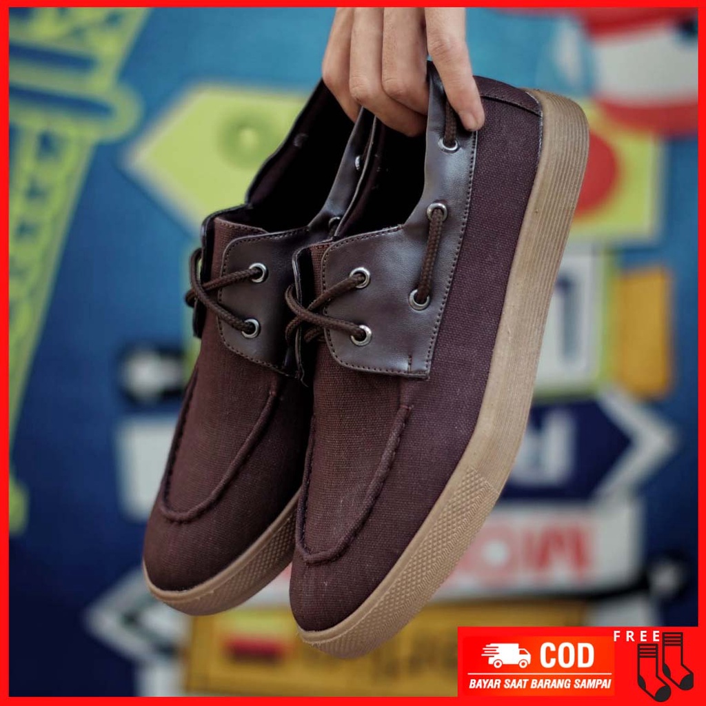 MOLK|Sepatu Kasual Slip On Pria Casual Santai Original Fashion Kekinian Bahan Kanvas Main Gaya