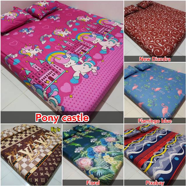 Sprei cewek Sprei home made karakter 160*200(2sarban+2sargul)