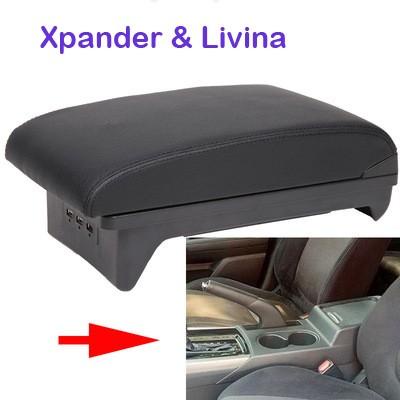 Sliding Armrest Xpander All New Livina Console Box Mobil 3 USB Port