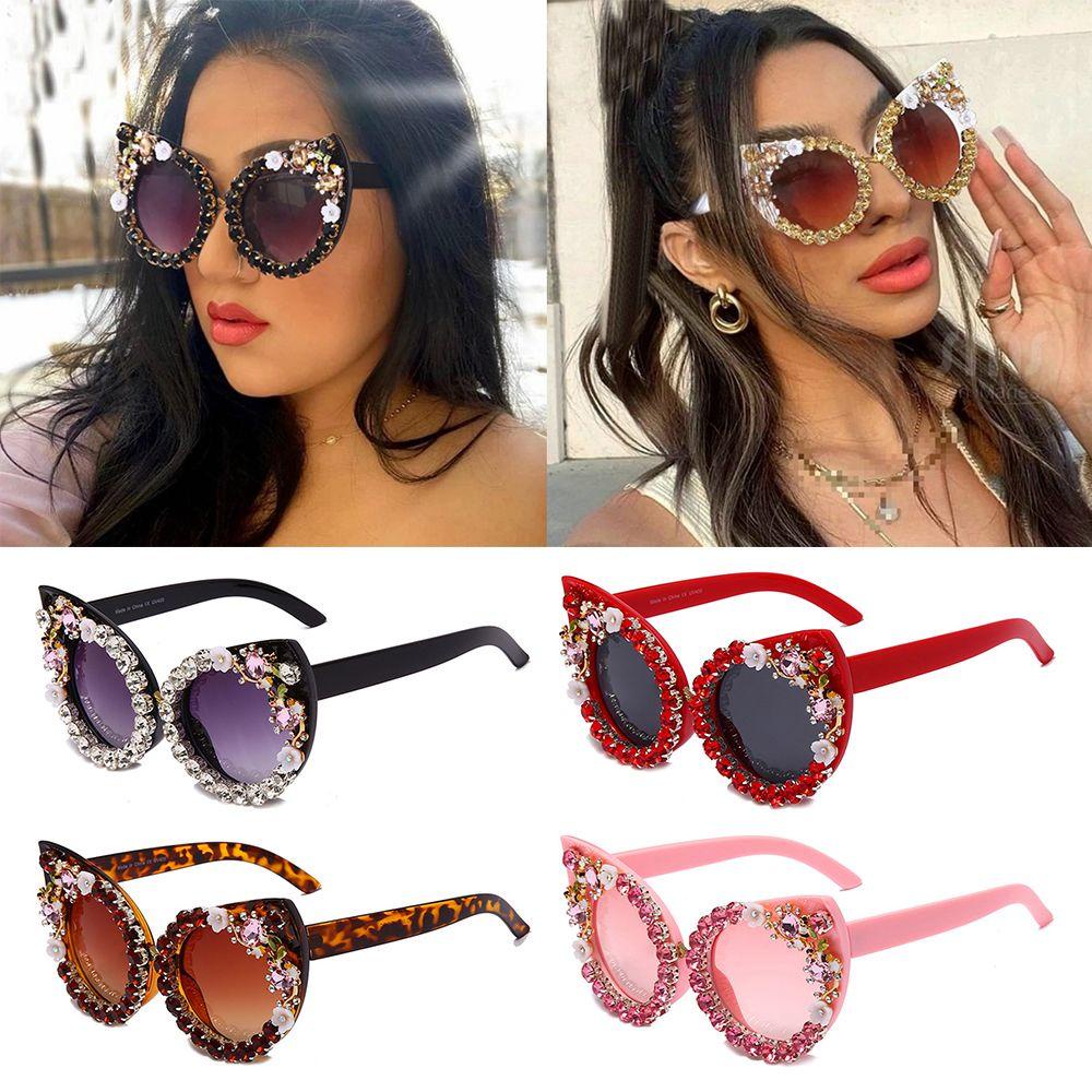 Lily Diamond Kacamata Hitam Untuk Wanita Pesta Sparkling Eyewear Sun Glasses