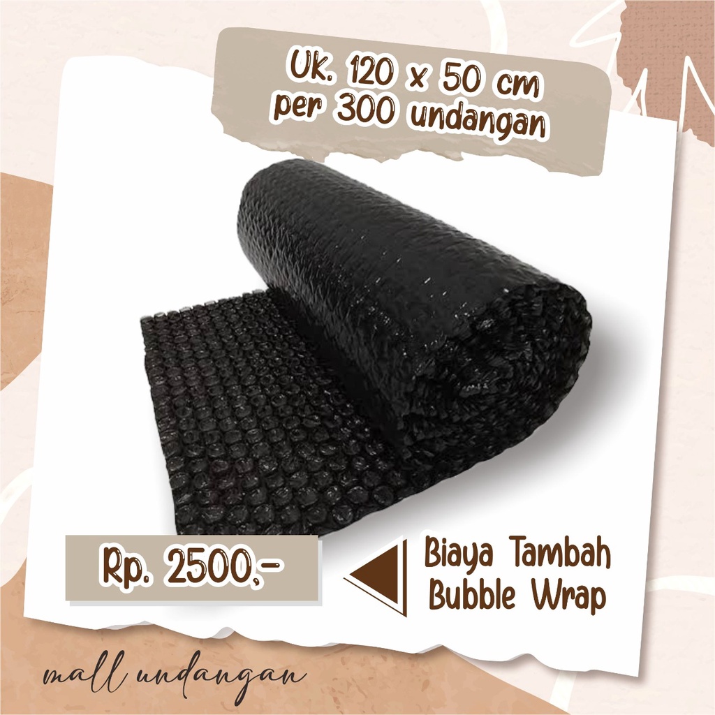 

BUBBLE WRAP TAMBAHAN PACKING PAKET LEBIH AMAN