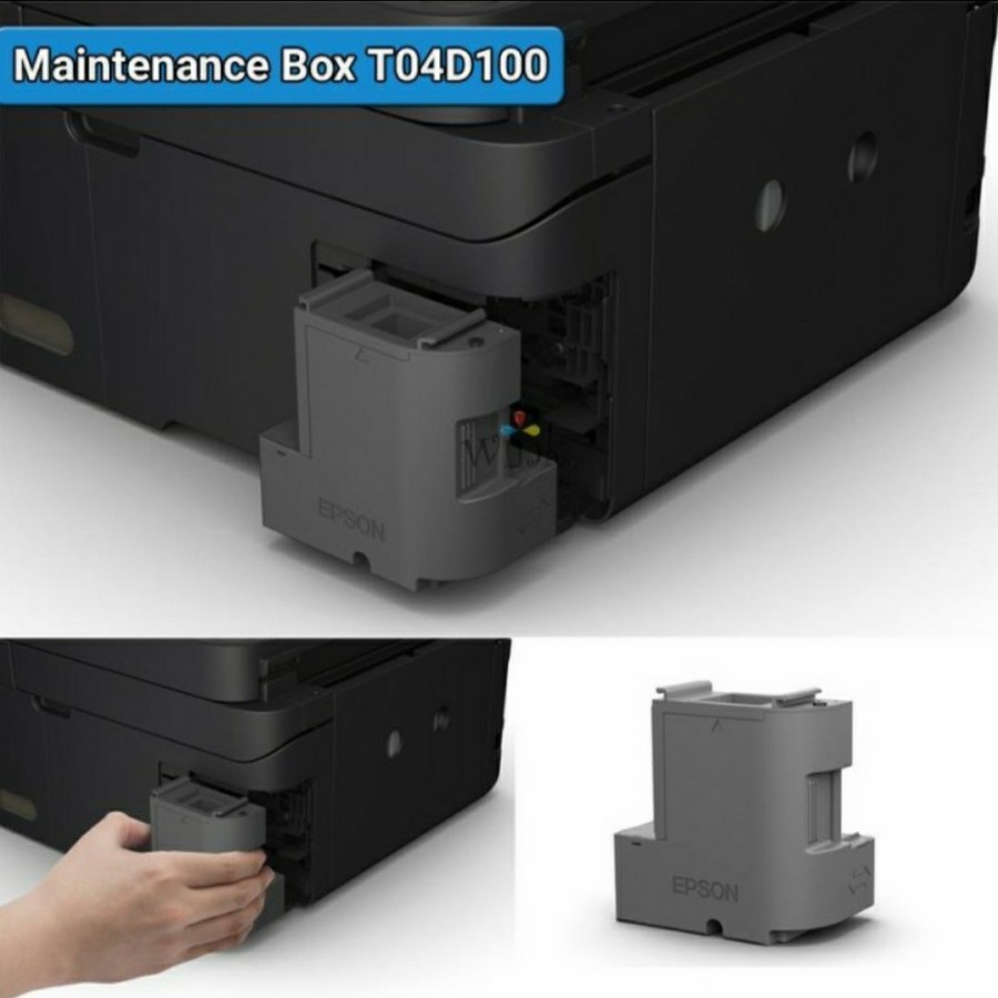 C13T04D100 Maintenance Box EPSON L11050 / L14150 / L6160 / L6170 / L6190 / L6260 / L6270 / L6290 / L6460 / L6490 / M1140 / M1170 / M2140 / M2170 / M3170 JAMIN ORIGINAL 100%