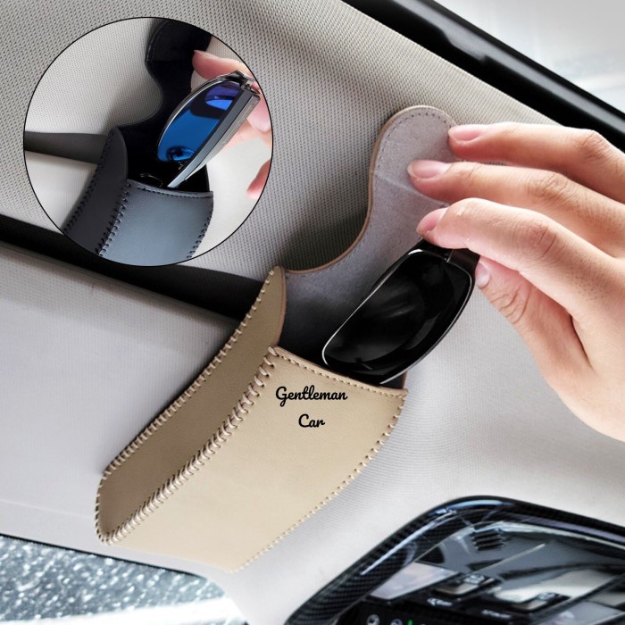 Sunvisor Magnet Holder Kacamata Tempat Kaca Car Organizer Visor Mobil