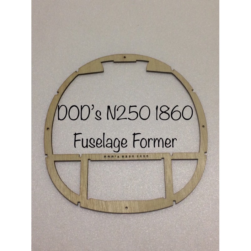 Fuselage Former F4 Pesawat Model N250 1860mm Laser Cut