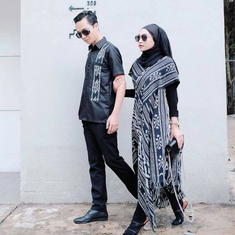 Baju Tenun Couple Set Tenun Couple Baju Tenun Pasangan Baju Kondangan Baju Pasangan