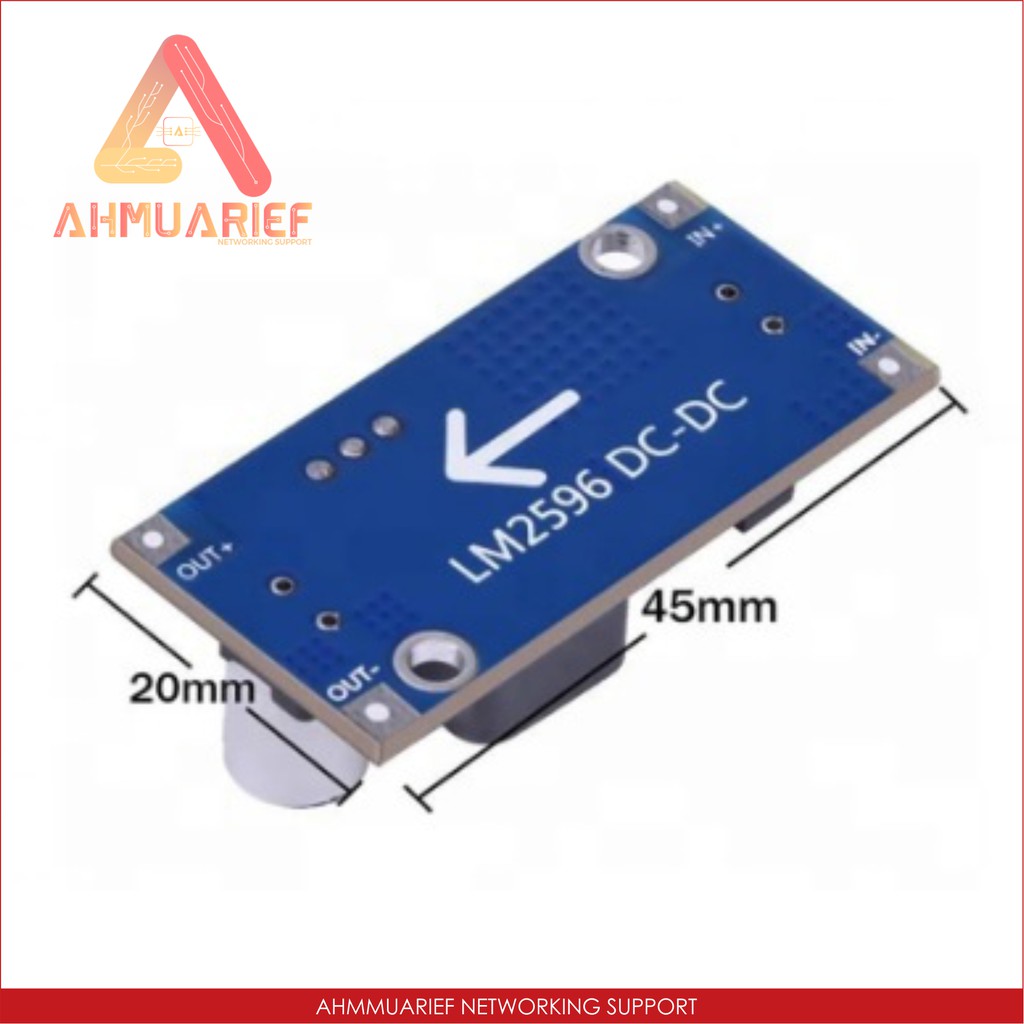 Step Down Power Supply Module Adjustable LM2596 DC to DC Modul Regulator Voltase Converter StepDown