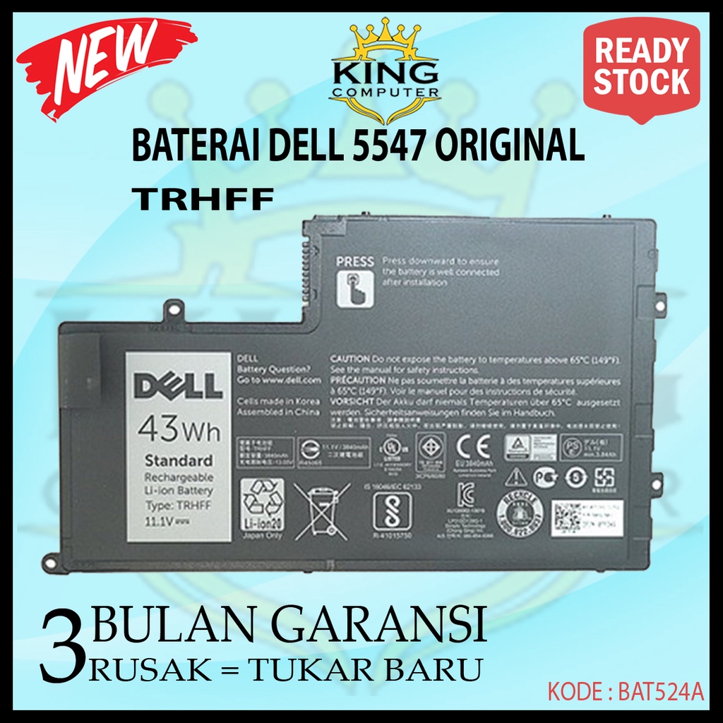 BATERAI BATERE DELL 5547 TRHFF ORIGINAL