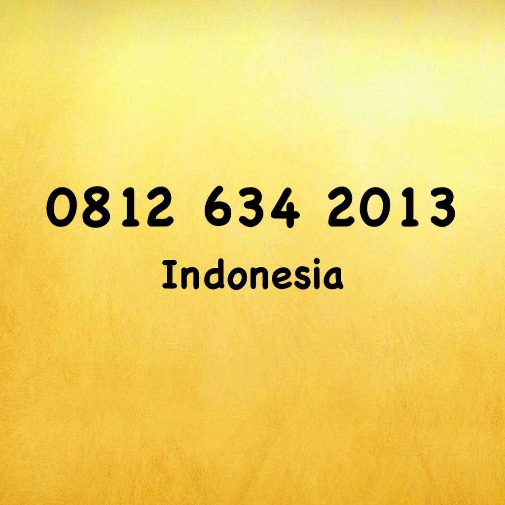 Nomor Cantik Simpati 11 Digit Seri Tahun - 13 - 0812 634 2013