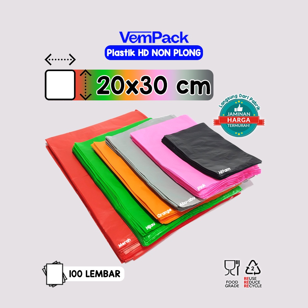 

Plastik HD NON PLONG 20x30 CM Plastik Kemasan Bungkus Online Shop Tebal Tanpa Bau Termurah