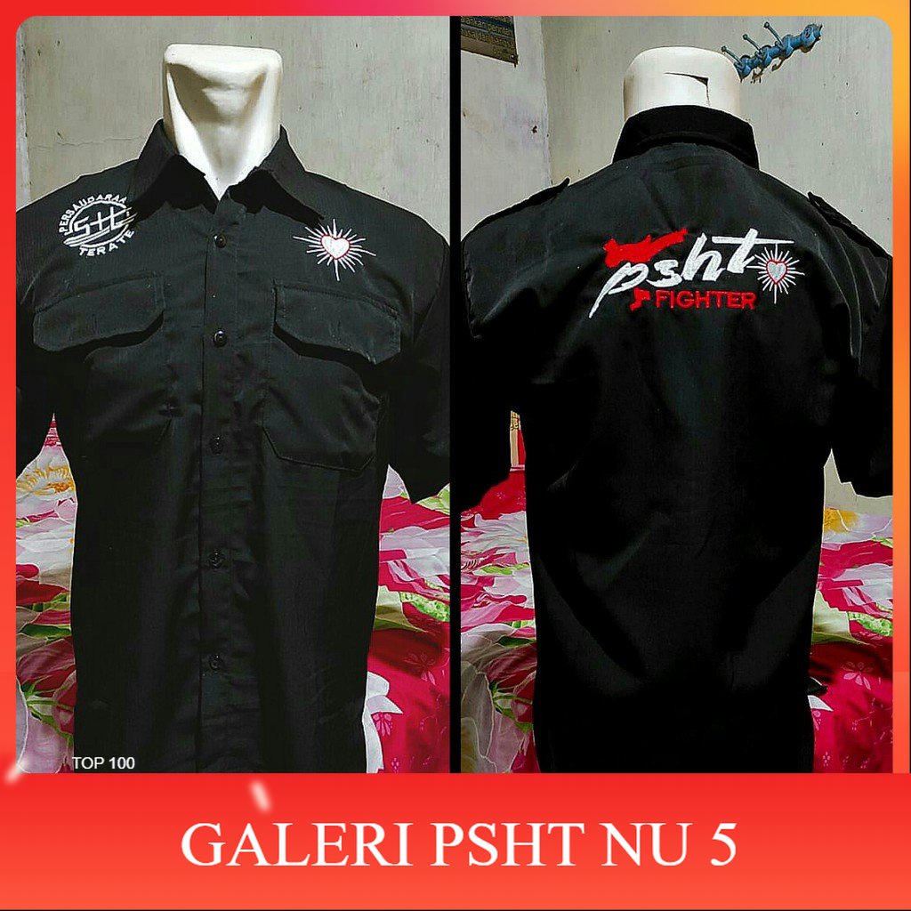 ATRIBUT PSHT- KEMEJA PSHT BORDIR KEREN-KEMEJA PSHT FULL BORDIR-KEMEJA TERATE-HEM PSHT PRIA BORDIR-HE