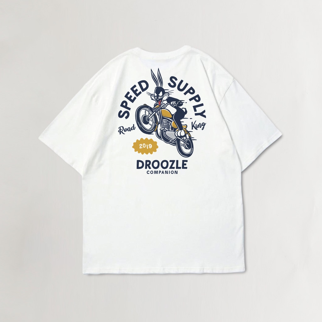 Droozle & co - tshirt - Road King - White