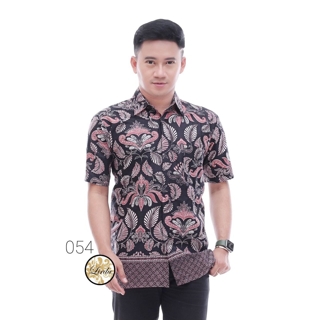 COD//Kemeja Batik Pria Lengan Pendek Baju Batik Pria Batik Pekalongan Kemeja Batik Modern Kemeja Kantor Pria Batik