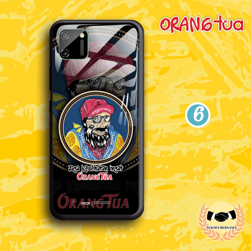 Softcase Back Case Glass Kaca ORANG TUA Oppo A1K A3S A5S A7 A12 A11K A5 A9 A11 A15 A31 BSB4436