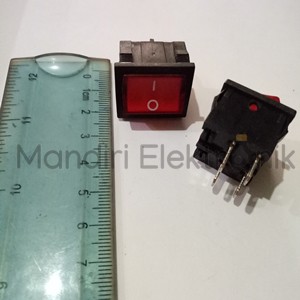 Socket Switch Besar 4 pin merah +lampu