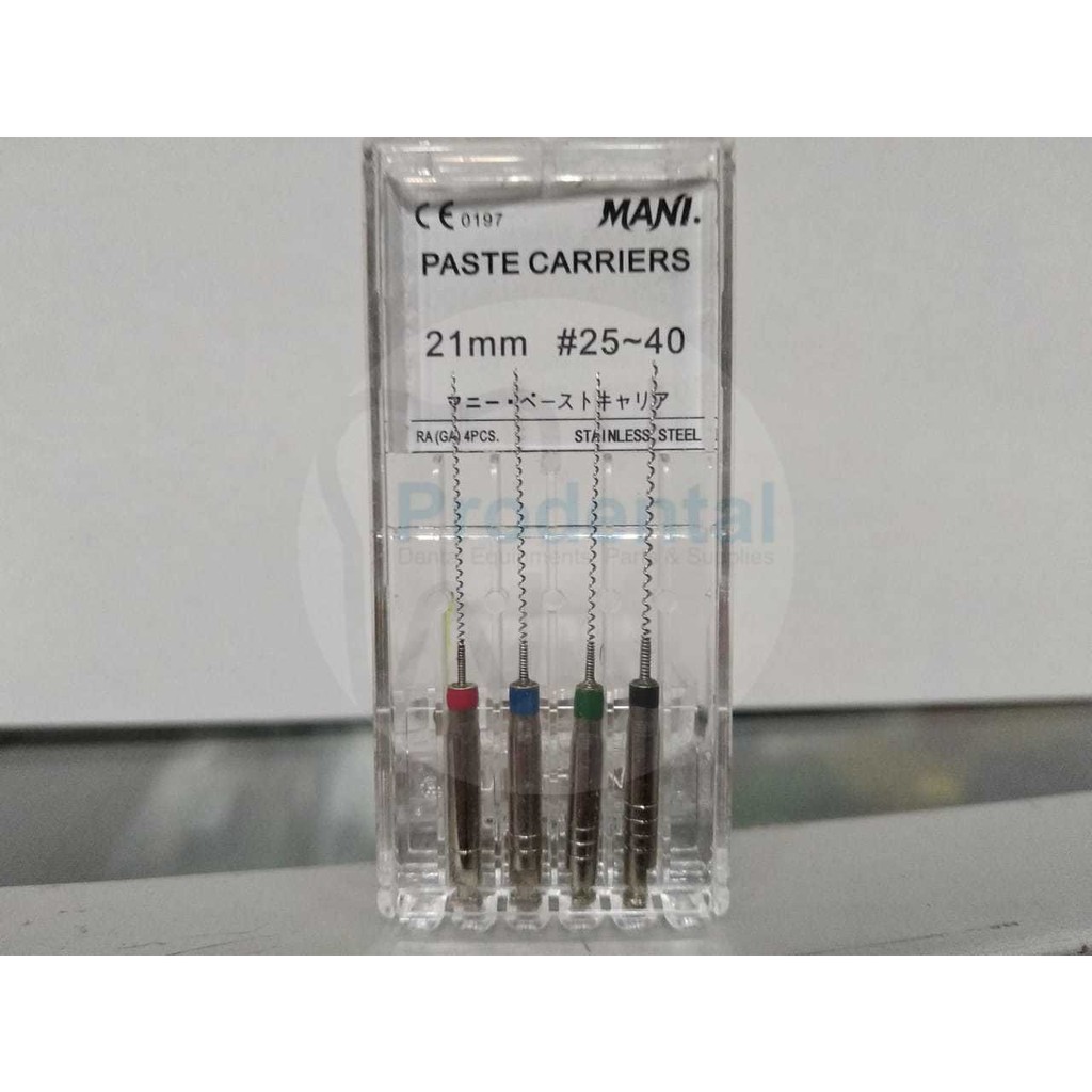 Dental Lentulo Mani Paste Carriers Assorted 21mm #25-40