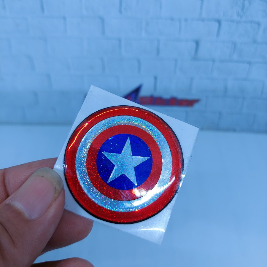 stiker timbul sticker 3D CAPTAIN AMERICA