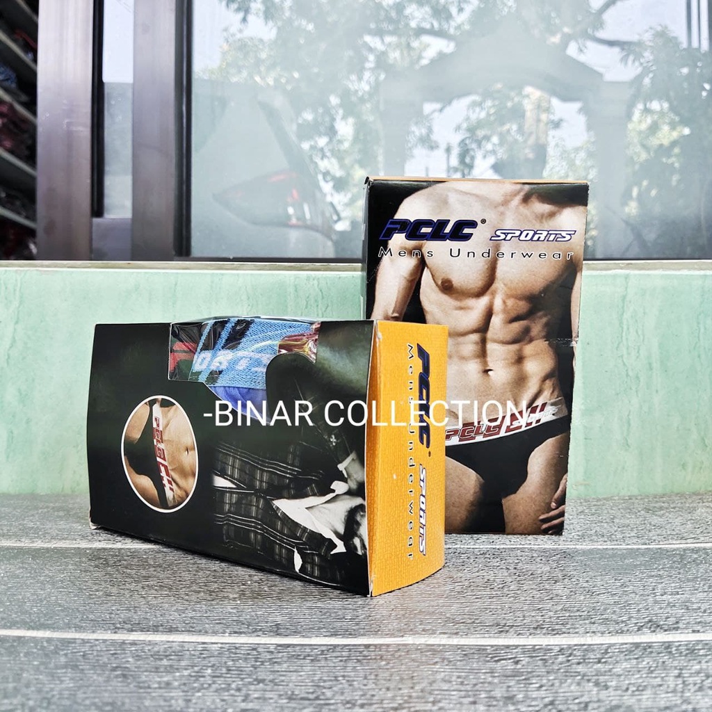 PCLC Sempak pria celana dalam ban cowok 1pack isi 3pcs model boxer size L XL murah bagus