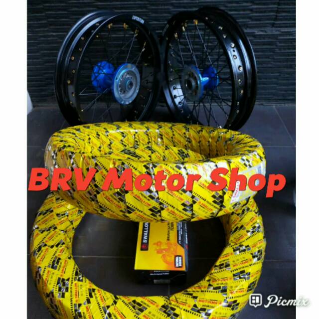 Sepaket Velg Supermoto -  Velg expedition Origin. Supermoto Klx Bf D Tracker 150 Ring 17