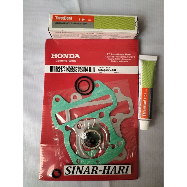 TOP SET GASKET KIT KVY HONDA BEAT , BEAT KARBU, SCOOPY KARBU, SPACY KARBU OLD