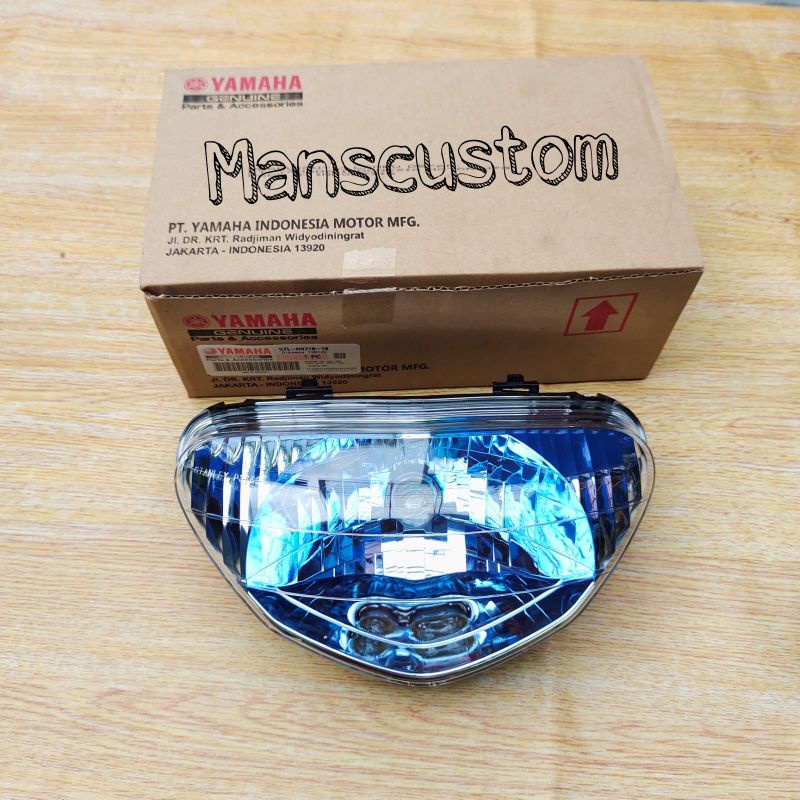 Reflektor mio lama smoke blue ori reflektor depan mio sporty lampu depan mio