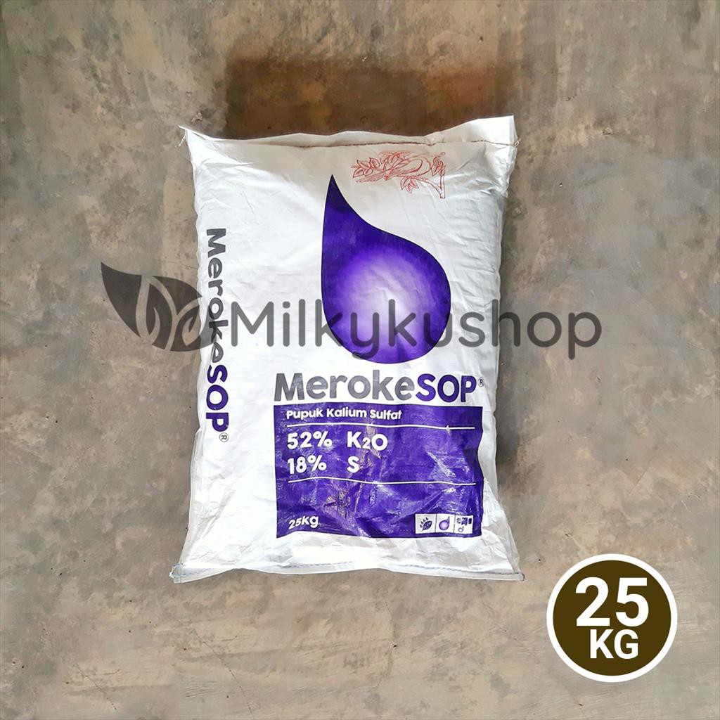 PUPUK MEROKE SOP 25 KG KEMASAN PABRIK VIA GOSEND GRAB