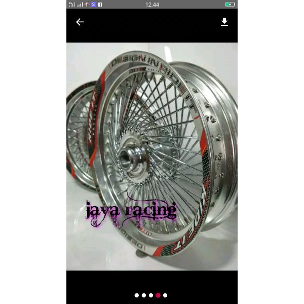 TOPPP velg paketan nmax tapak lebar 350x350 ring 14 bonus stel