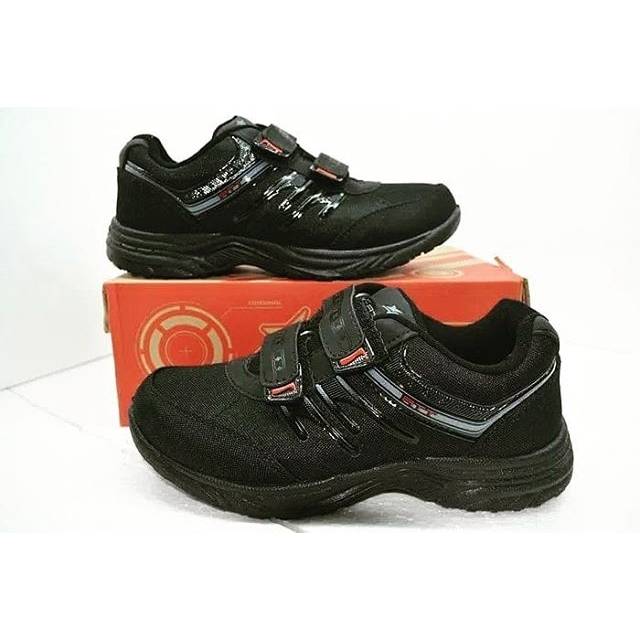 Sepatu Pro Att Original Full Black Hitam Sekolah Anak Laki-laki Lucu Tk Sd Murah