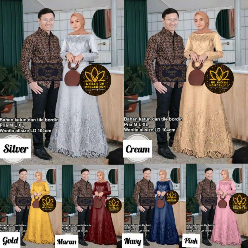 BATIK COUPLE KEBAYA / SARIMBIT CANTIKA AYUNDA ZAFIRA