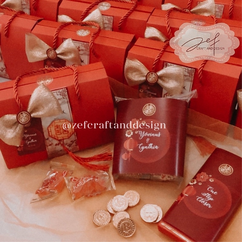 hampers sangjit SAKURA package souvenir sangjit kue sangjit paper bag sangjit