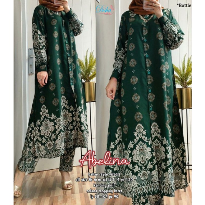 ABELINA SET & ARNETTA DRESS ORI DISHA (ONESET, GAMIS BATIK)