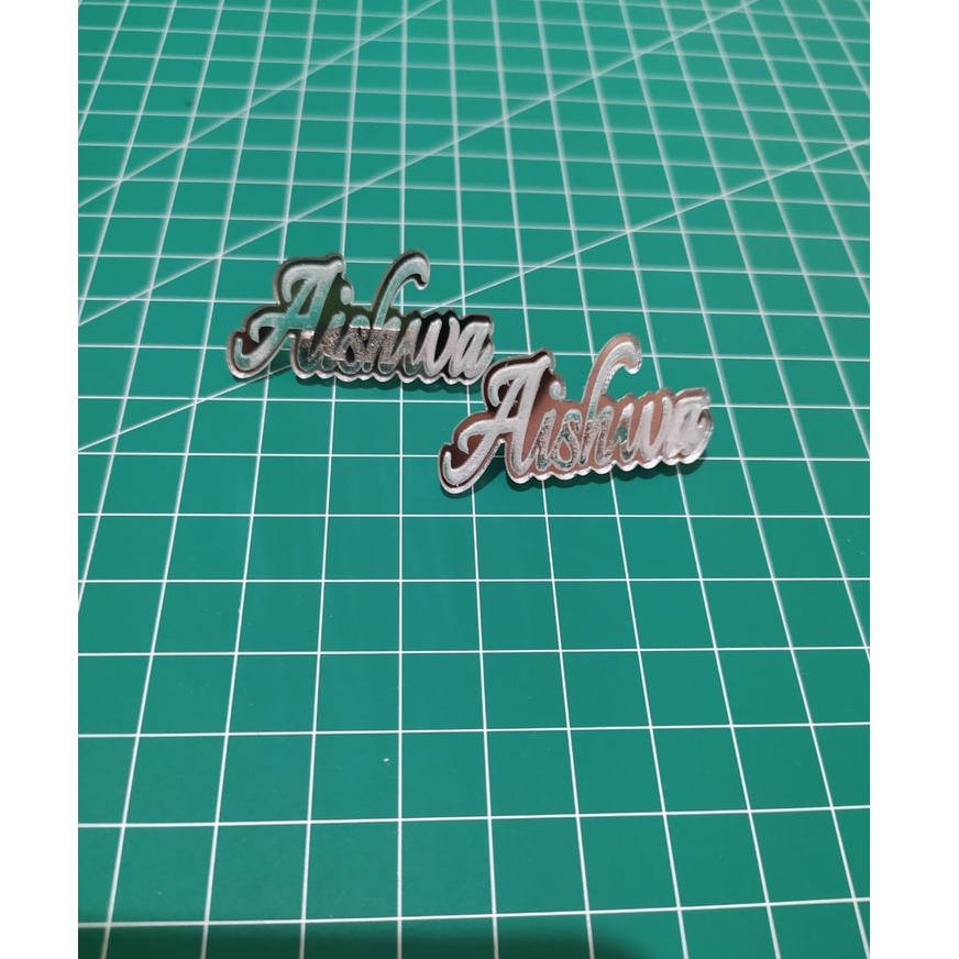 Custom Bross Outline / Bross Custom / Nama Custom Akrilik