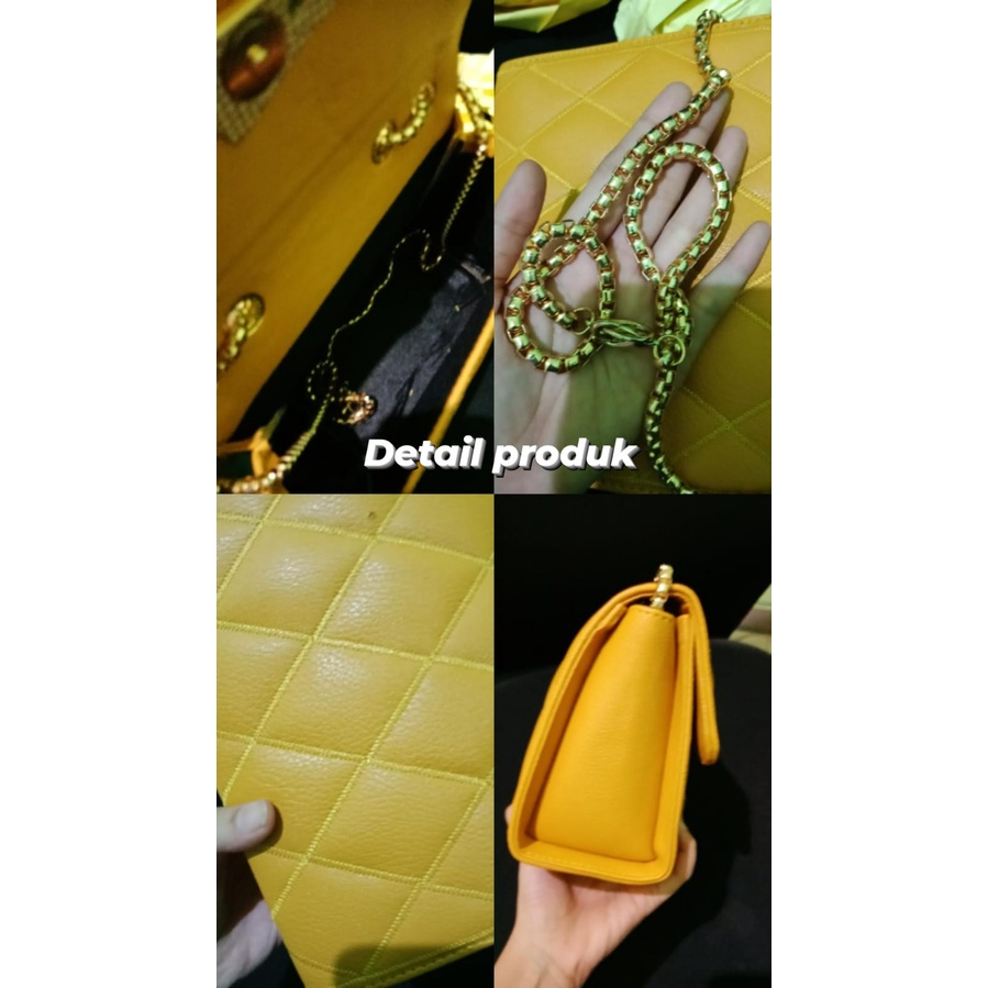 TSK - TAS SELEMPANG WANITA PREMIUM VALENTINA  SLINGBAG WANITA TALI RANTAI MURAH