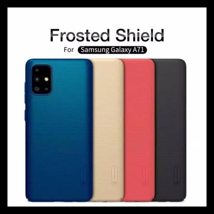 {BISA COD} Samsung Galaxy A71 2020 Hardcase Nilkin Frosted (Free Stand Hp) CUCI GUDANG Kode 505