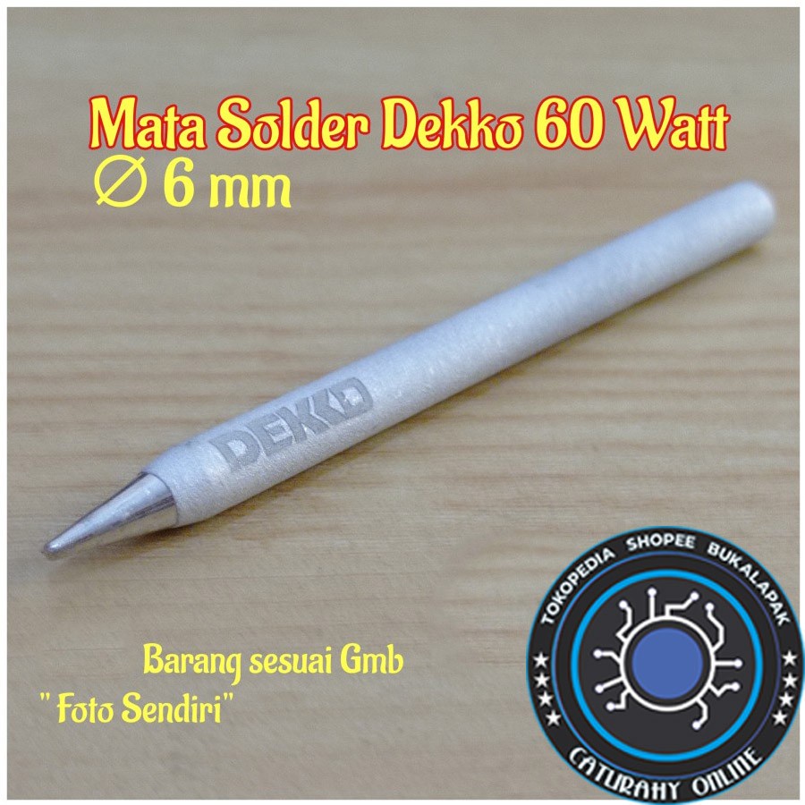mata solder dekko 60 watt ujung tip 60 w original