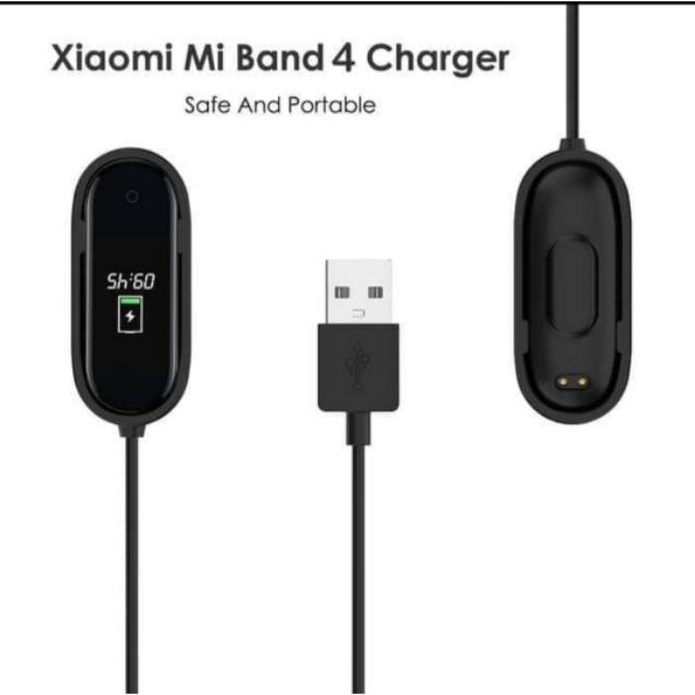 kabel Charger Jam Xiaomi Mi band 4 / USB charger mi band 4