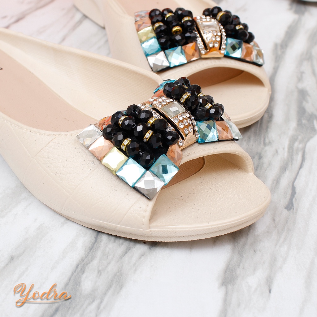 Yodra Felicity Flat Jelly Shoes Import YDR233 Real Pict