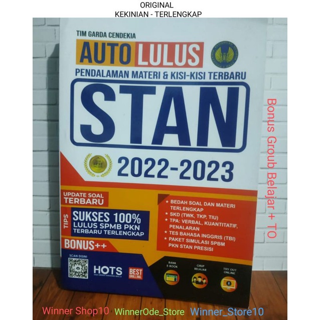 Buku AUTO LULUS STAN 2022-2023||Pendalaman Materi & Kisi-Kisi Terbaru||Bonus Groub Belajar -TO-eBook-0