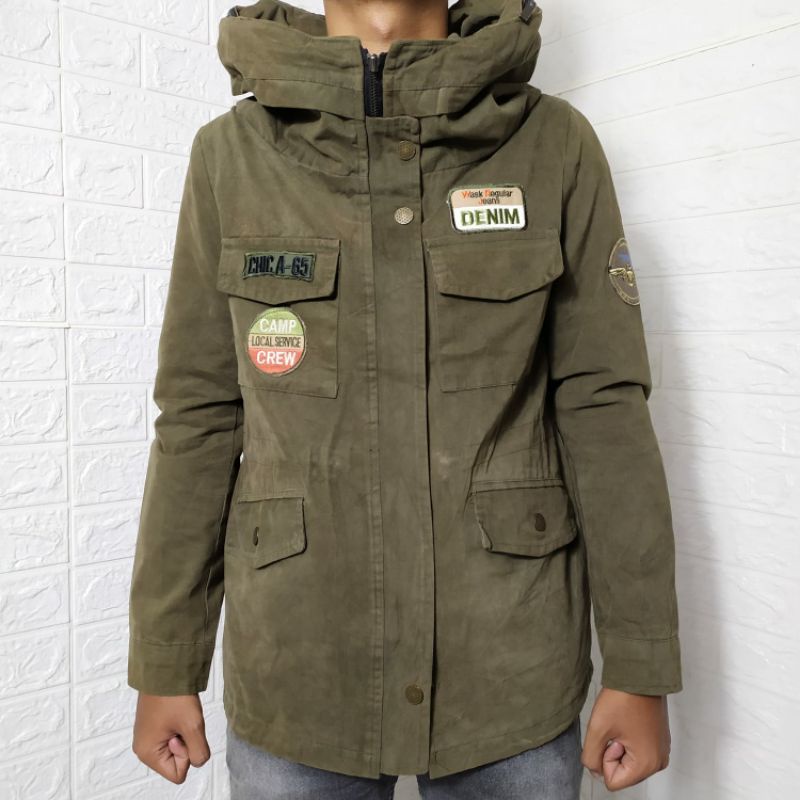 JAKET PARKA FIELD ARMY M65 BY US-59 FASHION SIZE M