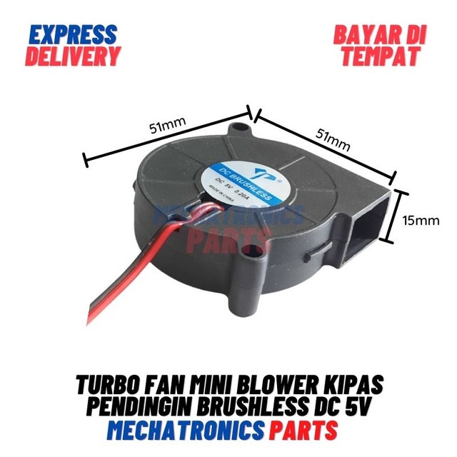 [5790] Turbo Fan Mini Blower Kipas Pendingin Brushless DC 5V