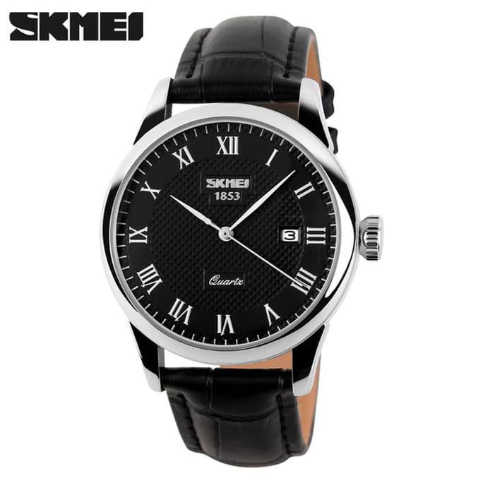 Jam Tangan Pria Clasic SKMEI 9058 Original Anti Air - Hitam Hitam