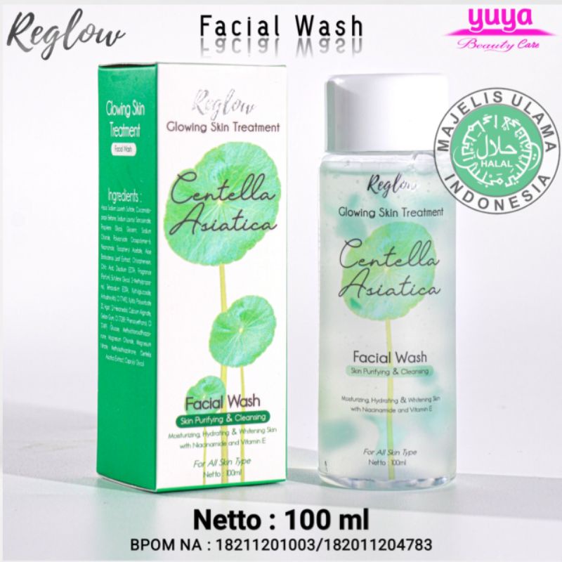 Reglow Facial Wash Sabun Pembersih Muka 100 ml Pria dan Wanita Perawatan kulit