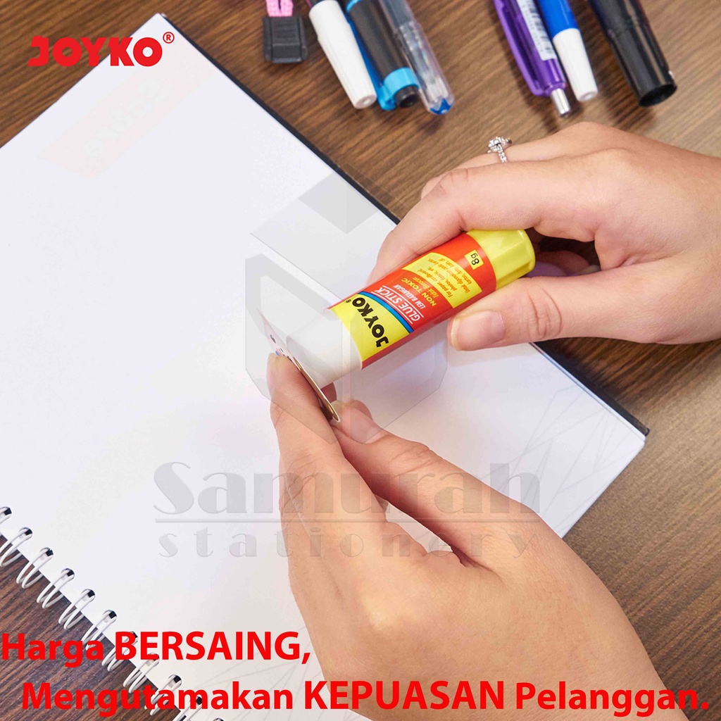 

HJK Glue Stick GS-09 Joyko Pendek 1 box isi 12 pcs / Lem Kertas Putar GS 09 8 Gram / Lem Stik Batang