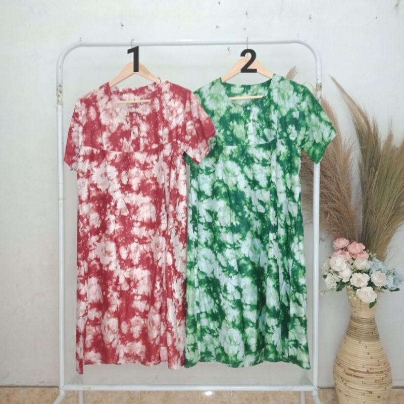 daster tie dye daster dewasa/ busui rayon