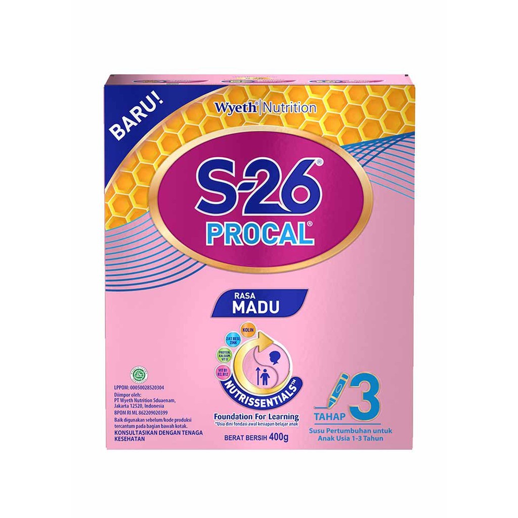 S-26 PROCAL POUCH MADU 400GR