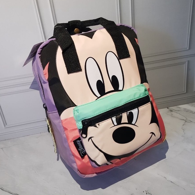 TAS ANAK ZR MICKEY MOUSE DISNEY RUBBER MINI BACKPACK