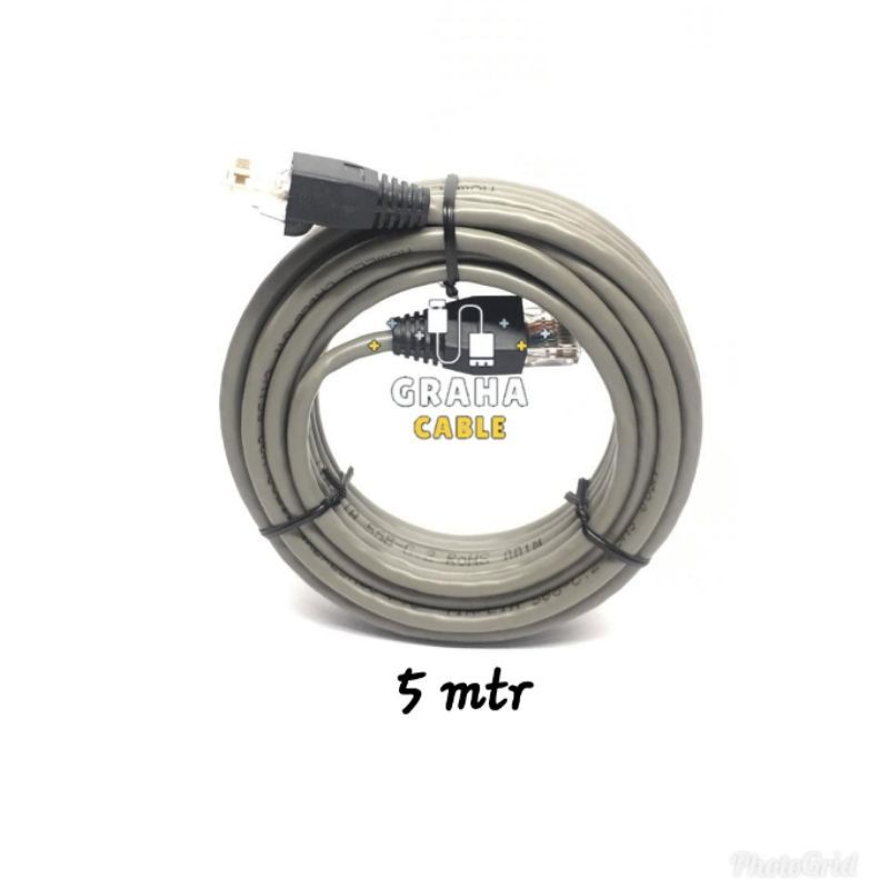 Kabel LAN/UTP Cat 5e + Pin Rj45 5Meter