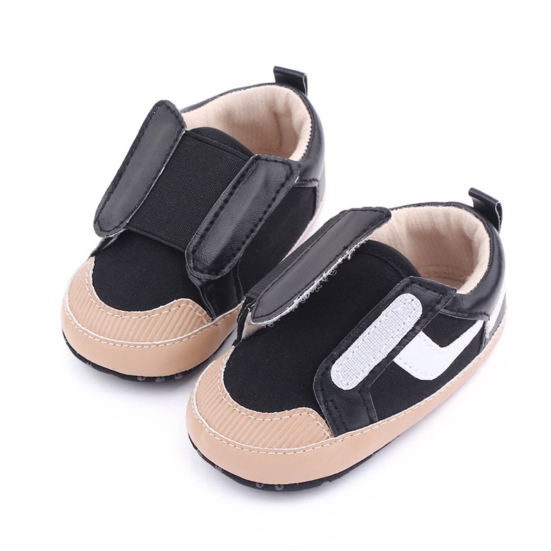 babyfit sepatu anak bayi prewalker TOEM kids shoes baby import mb-713r-black